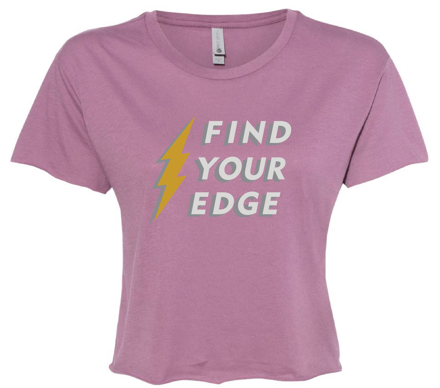 Find Your Edge Cropped Tee